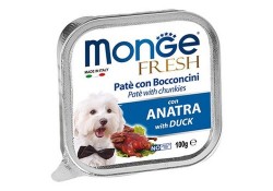 MONGE DOG FRESH DUCK Влажный корм Консервы Монж Фреш для взрослых собак Утка (цена за упаковку) 100 гр х 32 шт
