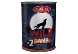 Консервы BERKLEY WILD №2  Беркли для собак всех возрастов Ягненок с Тыквой, Шпинатом и Лесными Ягодами (цена за упаковку) 400 гр х 6 шт