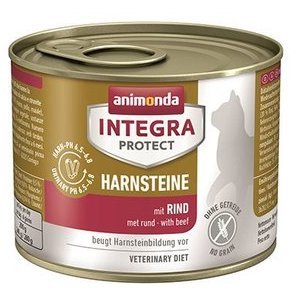 ANIMONDA INTEGRA PROTECT URINARY Ветеринарный влажный корм (консервы) Анимонда для взрослых кошек при Мочекаменной болезни Говядина в банках (цена за упаковку) 200 гр х 6 шт