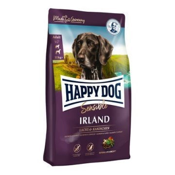 Сухой корм Happy Dog Supreme Sensible Irland для взрослых собак с Чувствительным пищеварением / мясо Лосося и Кролика / 12,5 кг
