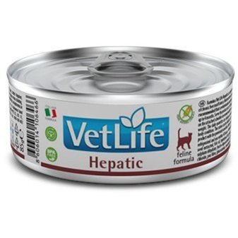 Лечебный корм FARMINA VETLIFE HEPATIC Диета Фармина для кошек при заболевании Печени (цена за упаковку) 85г х 12шт