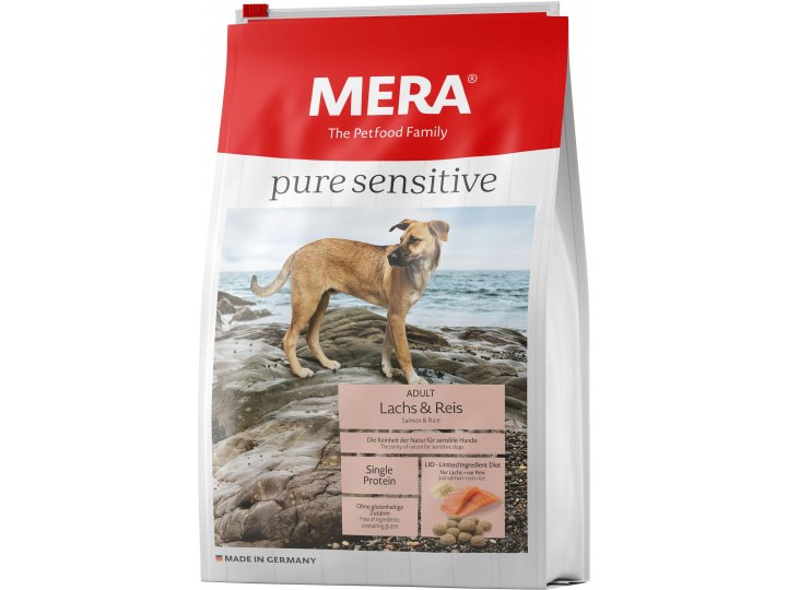 Сухой корм MERA PURE SENSITIVE ADULT LACHS&REIS для взрослых собак с лососем и рисом 4 кг