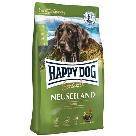 Сухой корм Happy Dog Supreme Sensible Neuseeland для взрослых собак с чувствительным пищеварением и аллергией с ягненком и рисом 12,5 кг