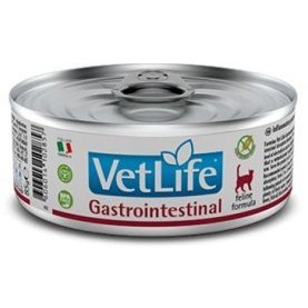 Лечебный корм FARMINA VETLIFE GASTROINTESTINAL Диета Фармина для кошек Паштет при заболеваниях Желудочно-кишечного тракта (цена за упаковку) 85г х 12шт