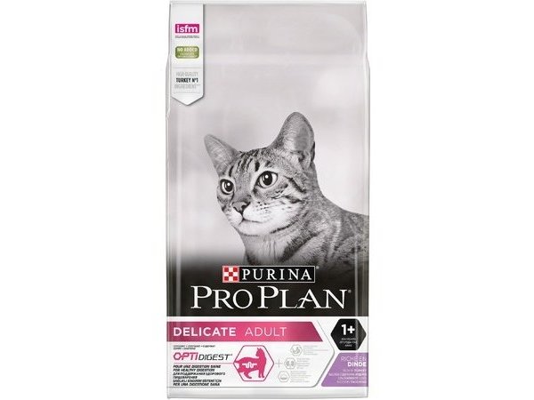 Сухой корм PURINA PRO PLAN CAT ADULT DELICATE TURKEY  Пурина Про План для взрослых кошек с чувствительным пищеварением Индейка 10 кг
