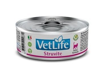 Лечебный корм FARMINA VETLIFE STRUVITE Диета Фармина для кошек Паштет при Струвитах (цена за упаковку) 85г х 12шт