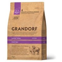 Сухой корм GRANDORF HOLISTIC & HYPOALLERGENIC LARGE LAMB & TURKEY  Грандорф Низкозерновой для взрослых собак Крупных пород Ягненок Индейка 3 кг