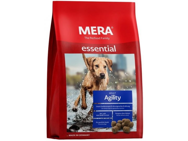 Сухой корм MERA ESSENTIAL AGILITI для взрослых собак с повышенным уровнем активности 12,5 кг