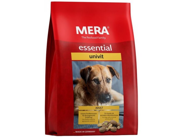 Сухой корм MERA ESSENTIAL UNIVIT для взрослых собак с нормальным уровнем активности, микс-меню 12,5 кг