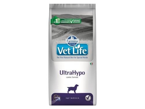 FARMINA VET LIFE ULTRAHYPO Лечебный корм Фармина Ультрагипоаллергенный для собак при Аллергии и Атопии 12 кг