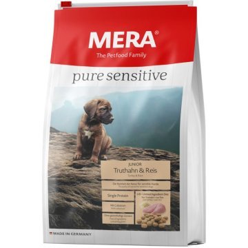 Сухой корм MERA PURE SENSITIVE JUNIOR TRUTHAHN&REIS для щенков с индейкой и рисом 12,5 кг
