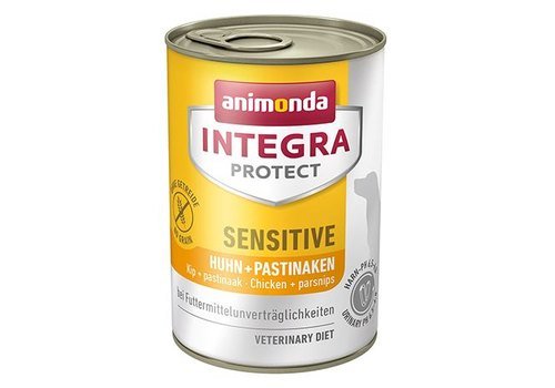 ANIMONDA INTEGRA PROTECT SENSITIVE Ветеринарный влажный корм (консервы) Анимонда для взрослых собак при Пищевой Аллергии Курица пастернак в банках (цена за упаковку) 400 гр х 6 шт
