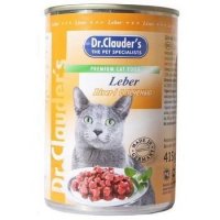 DR. CLAUDER`S КУСОЧКИ В СОУСЕ ПЕЧЕНЬ Консервы Доктор Клаудер для кошек  415 гр х 12 шт / цена за упаковку /