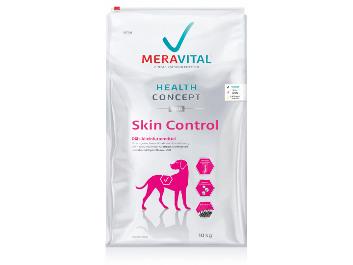 Сухой корм MeraVital Skin control для собак Ветеринарный сухой корм для собак при дерматозе и чрезмерном выпадении шерсти 10 кг