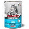Консервы MORANDO PROFESSIONAL ADULT PATE   Морандо для кошек паштет с Белой рыбой и Креветками (цена за упаковку) 400 гр х 24 шт