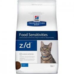 HILLS PRESCRIPTION DIET Z\D FOOD SENSITIVITIES Лечебный корм Хиллс для кошек при Пищевой Аллергии 2 кг