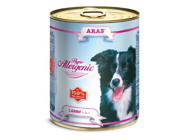 ARAS Hypo-Allergenic · Консервы для собак · Ягненок с рисом · 820гр