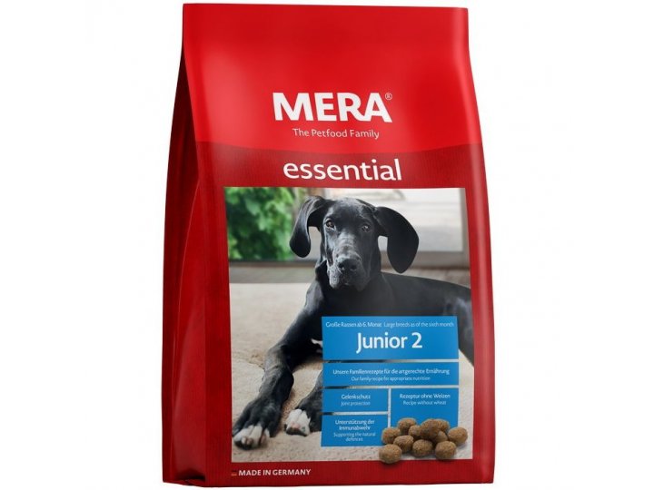Сухой корм MERA ESSENTIAL JUNIOR 2 для щенков крупных пород с 6-ти месяцев 4 кг