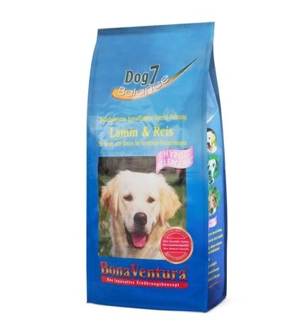 BonaVentura HIPO-ALLERGENIC · Гипоаллергенный сухой корм для собак · Ягненок и рис · 12,5кг