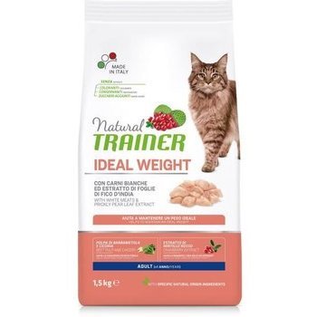 TRAINER NATURAL IDEAL WEIGHT Сухой корм Трейнер для кошек с Избыточным Весом 1.5 кг