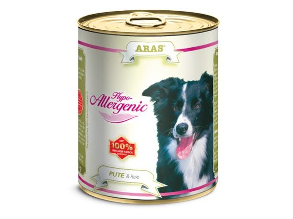 ARAS Hypo-Allergenic · Консервы для собак · Индейка с рисом · 820гр