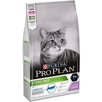 Сухой корм PURINA PRO PLAN CAT STERILISED 7+ LONGEVIS TURKEY  Пурина Про План для Стерилизованных кошек старше 7 лет для Сохранения и продления жизни Индейка 1,5 кг