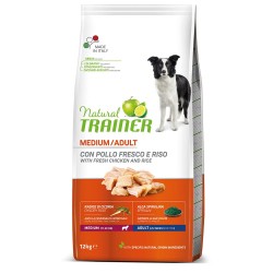 Сухой корм Natural Trainer Dog Medium Adult - Fresh Chicken and Rice Трейнер для взрослых собак средних пород с курицей и рисом 12 кг