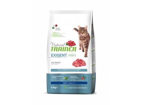 TRAINER NATURAL EXIGENT CAT BEEF Сухой корм Трейнер для Привередливых кошек с Говядиной 1,5 кг