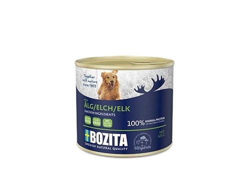 BOZITA ELK Консервы Бозита для собак Мясной паштет Лось (цена за упаковку) 625 гр х 12 шт