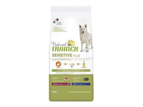TRAINER NATURAL SENSITIVE PLUS MEDIUM Maxi Adult Rabbit / Сухой корм Трейнер для собак Средних и Крупных пород Кролик 12 кг