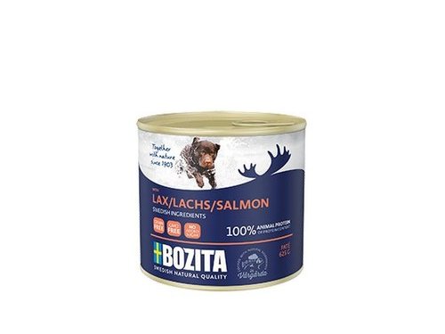 BOZITA SALMON Консервы Бозита для собак Мясной паштет Лосось (цена за упаковку) 625 гр х 12 шт