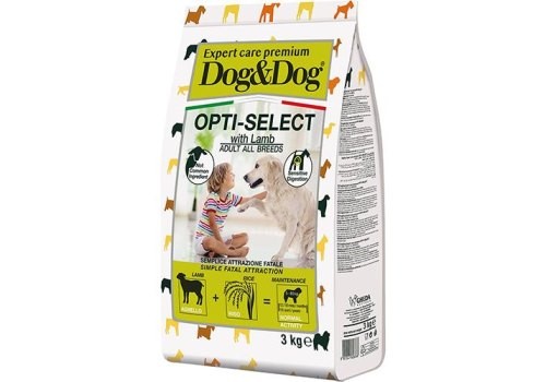 Сухой корм DOG&DOG EXPERT PREMIUM ADULT OPTI-SELECT LAMB    Дог и Дог для взрослых собак с Ягненком 3 кг