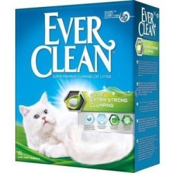 EVER CLEAN EXTRA STRONG SCENTED Наполнитель для кошачьего туалета комкующийся Эвер Клин с ароматизатором Зелёный 10 л