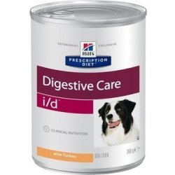 HILLS PRESCRIPTION DIET I\D DIGESTIVE CARE Лечебные консервы Хиллс для собак при Заболеваниях ЖКТ Индейка (цена за упаковку) 360 гр х 12 шт