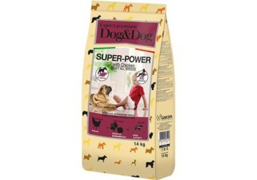 Сухой корм DOG&DOG EXPERT PREMIUM SUPER-POWER CHICKEN   Дог и Дог для взрослых Активных собак с Курицей 14 кг