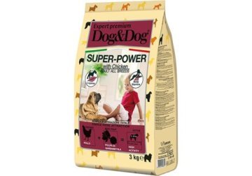Сухой корм DOG&DOG EXPERT PREMIUM SUPER-POWER CHICKEN   Дог и Дог для взрослых Активных собак с Курицей 3 кг