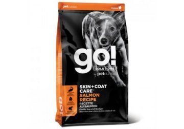 GO! SKIN + COAT CARE SALMON RECIPE Сухой Беззерновой корм Гоу для Щенков и собак свежий Лосось овсянка 5,45 кг