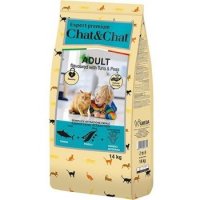 Сухой корм CHAT&CHAT EXPERT PREMIUM ADULT FLAVOURED WITH TUNA AND PEAS  Чат и Чат для взрослых кошек со вкусом Тунца и горохом 14 кг