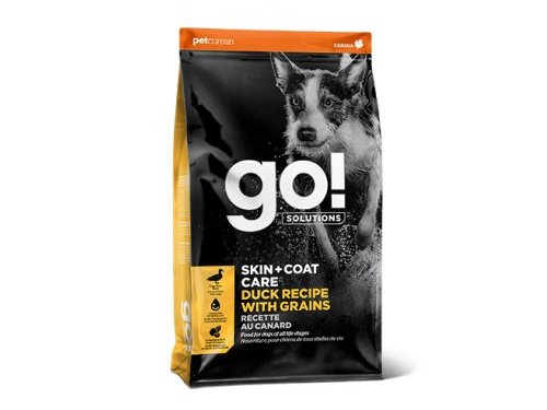 GO! SKIN + COAT CARE DUCK RECIPE WITH GRAINS Сухой корм Гоу для Щенков и собак Цельная утка Овсянка 11,34 кг