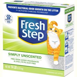 FRESH STEP CLUMPING  Наполнитель для кошачьего туалета Фреш Степ Комкующийся с Активированным углем  6,35 кг