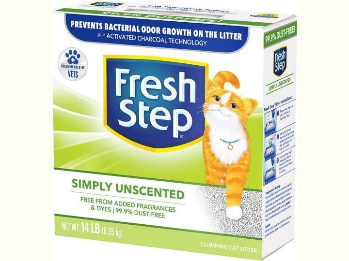 FRESH STEP CLUMPING  Наполнитель для кошачьего туалета Фреш Степ Комкующийся с Активированным углем  6,35 кг
