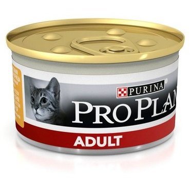  Влажный корм PURINA PRO PLAN CAT ADULT CHICKEN Консервы Пурина Про План для Взрослых кошек Курица (цена за упаковку) 85 гр х 24 шт