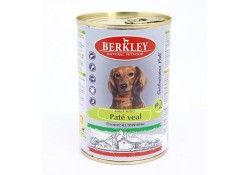 Влажный корм BERKLEY PATE №2 VEAL  Консервы Беркли для собак Паштет из Телятины (цена за упаковку) 400г х 24шт