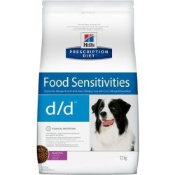 HILLS PRESCRIPTION DIET D\D FOOD SENSITIVITIES DUCK & RICE Лечебный корм Хиллс для собак при Пищевой Аллергии Утка рис 12 кг