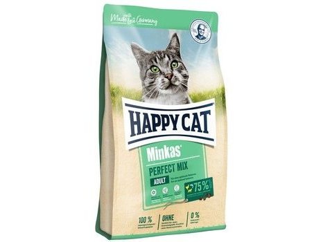 Сухой корм HAPPY CAT MINKAS PERFECT MIX GEFLUGEL LAMM & FISCH  Хэппи Кэт для кошек с Птицей, Ягненком и Рыбой 1,5 кг