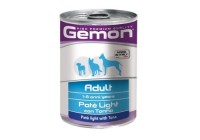 Влажный корм GEMON LIGHT PATE TUNA Консервы Джимон для собак Паштет Низкокалорийный Тунец (цена за упаковку) 400г х 24шт