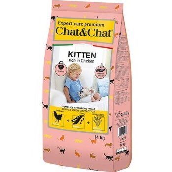 Сухой корм  CHAT&CHAT EXPERT PREMIUM KITTEN CHICKEN   Чат и Чат для Котят с Курицей 14 кг