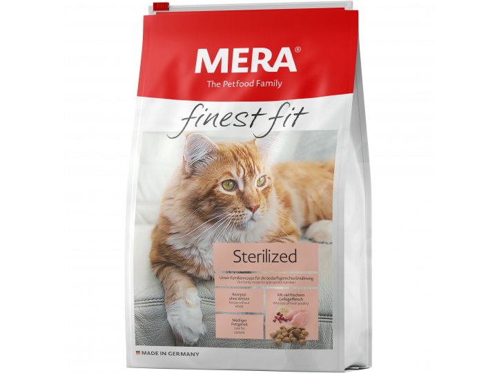 Сухой корм MERA FINEST FIT STERILIZED для взрослых стерилизованных/кастрированных кошек 10 кг