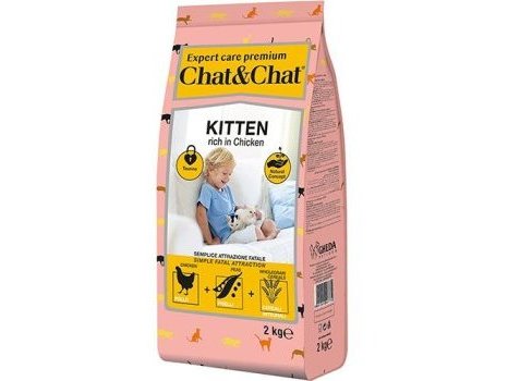 Сухой корм  CHAT&CHAT EXPERT PREMIUM KITTEN CHICKEN   Чат и Чат для Котят с Курицей 2 кг