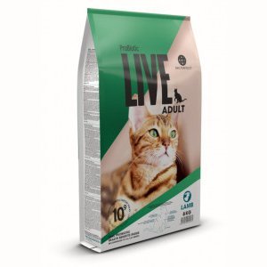Сухой корм Probiotic LIVE Adult Lamb (Пробиотик Лайв)  для кошек с Ягненком 8 кг